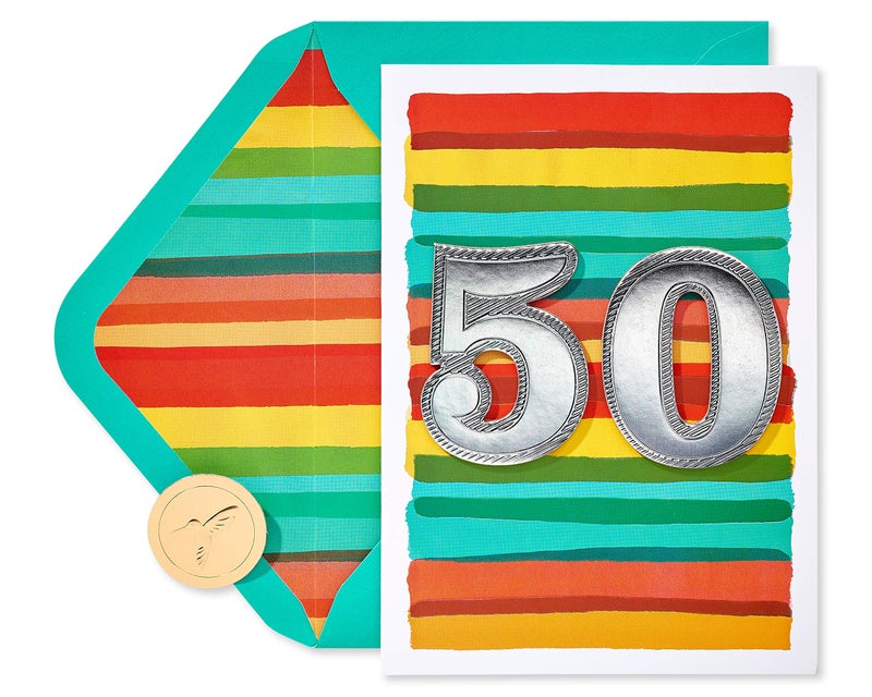 Papyrus 50th Birthday Card (New Beginnings) - Image 1